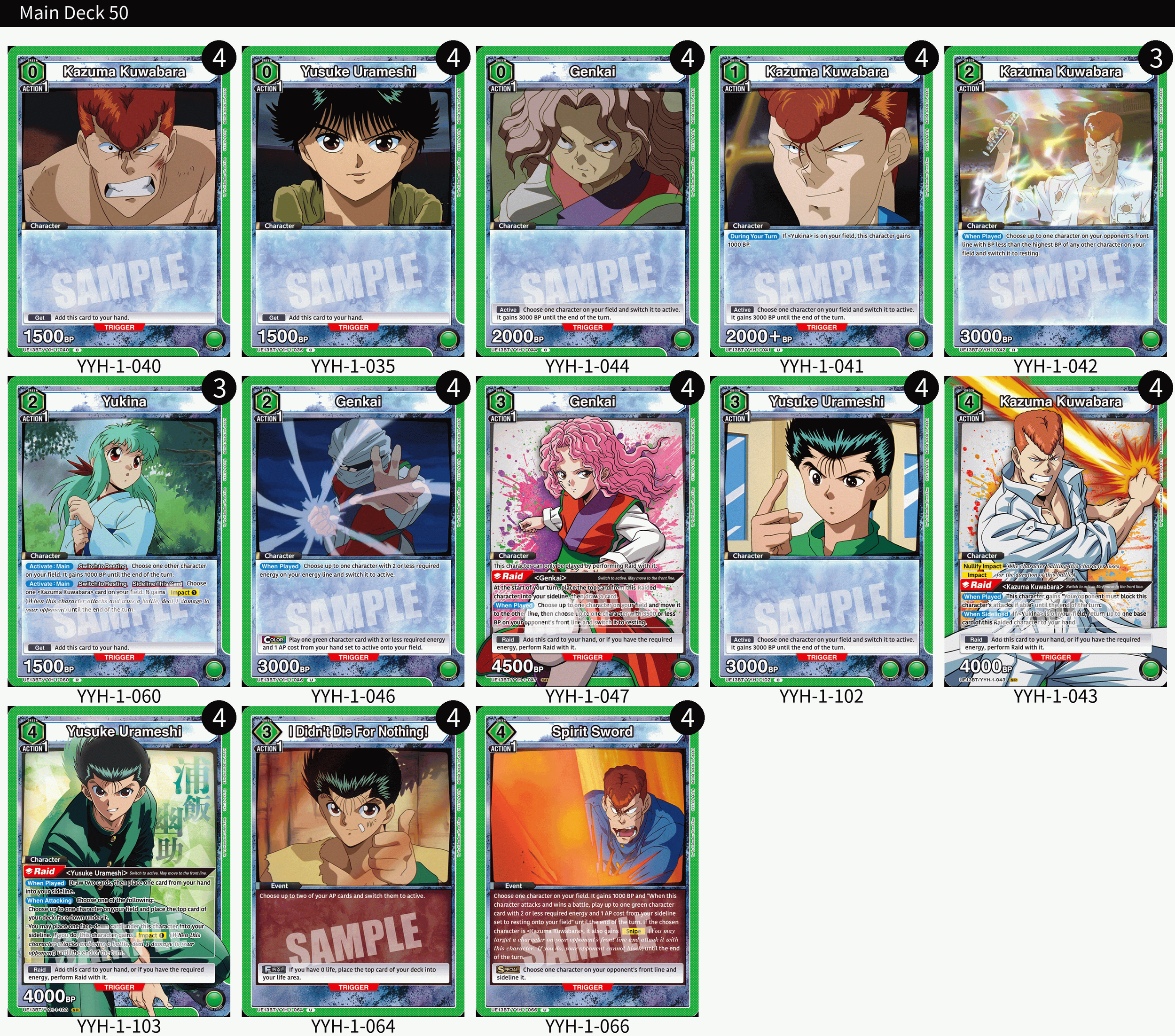 UNION ARENA ORDERデッキ UNION ARENA: Every Yu Yu Hakusho Deck, Ranked — Joseph Writer Anderson